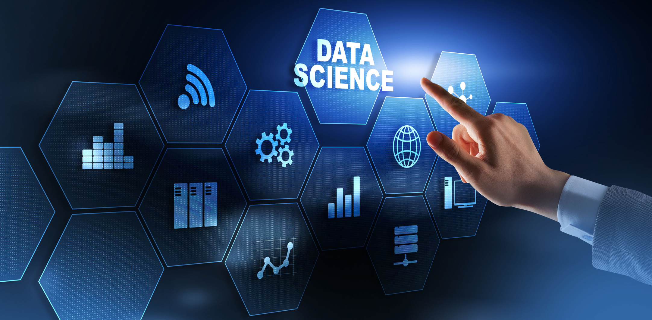 Data science analytics. Internet and technology concept concept